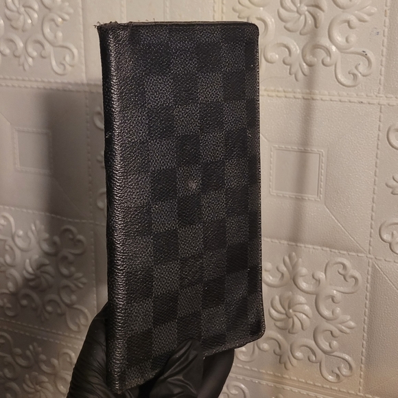 Louis Vuitton Damier Graphite Canvas Brazza Wallet Authentic Unisex - Picture 3 of 12
